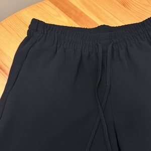 Drawstring navy trousers